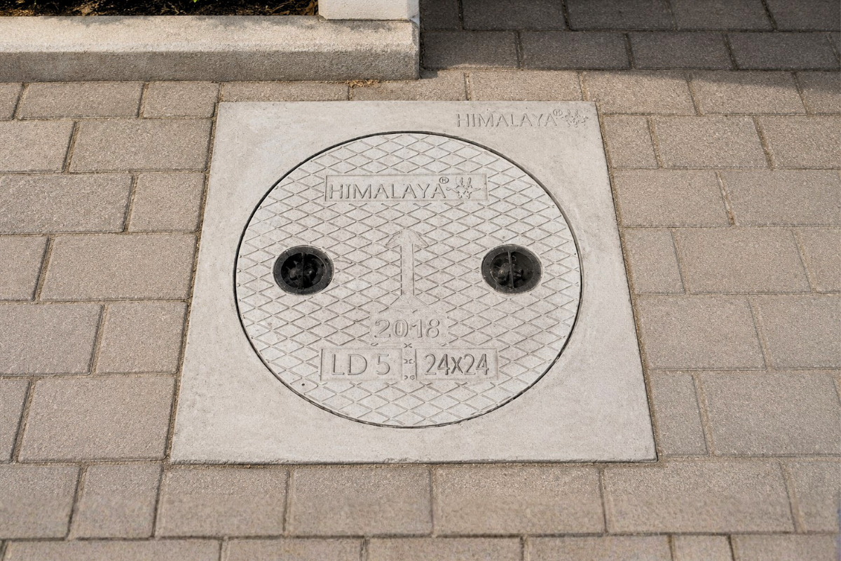 Square Frame Round Cover
