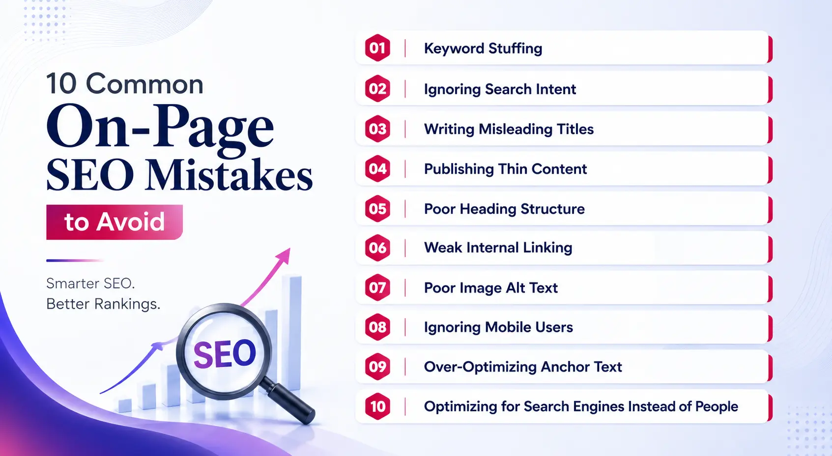On page seo mistakes